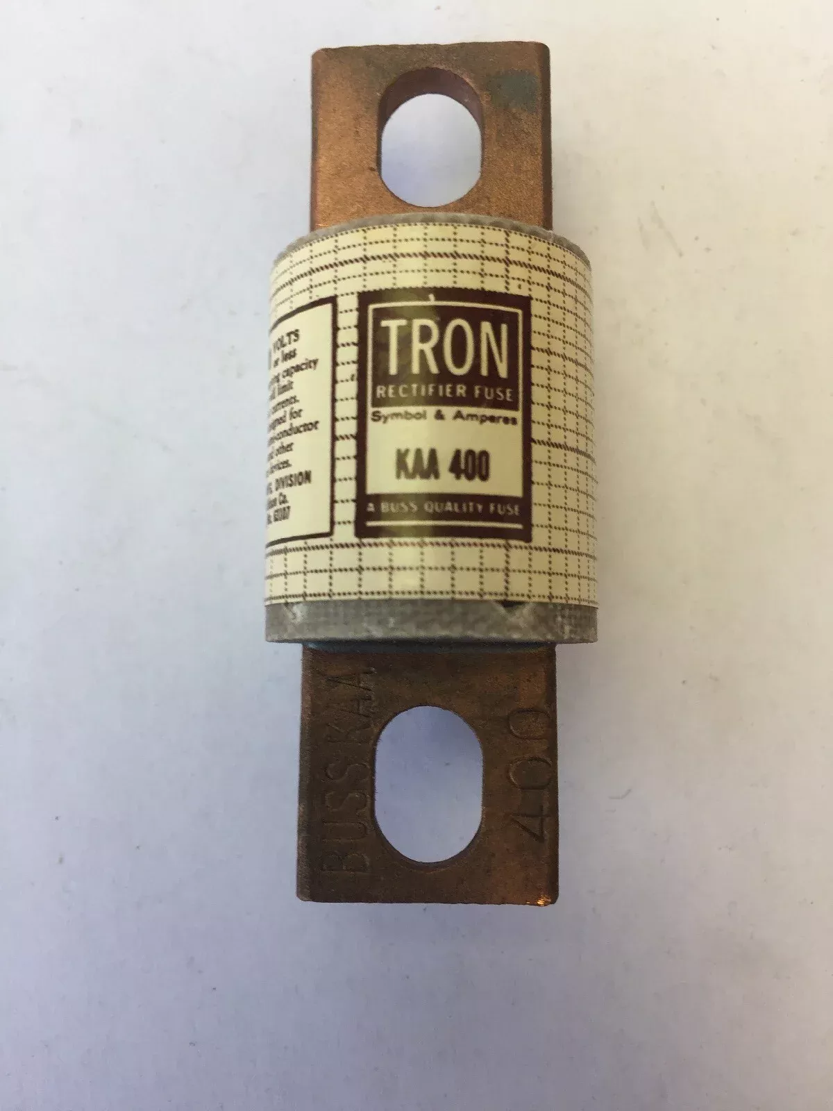 tron-kaa400-rectifier-fuse-400-amp-130-volts TRON KAA400 RECTIFIER FUSE 400 AMP 130 VOLTS