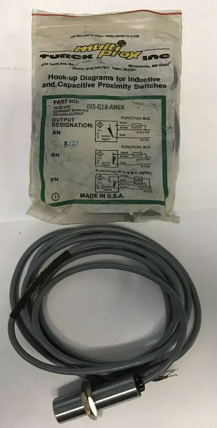 turck-bi5-g18-an6x-proximity-sensor-10-30v TURCK BI5-G18-AN6X PROXIMITY SENSOR 10-30V