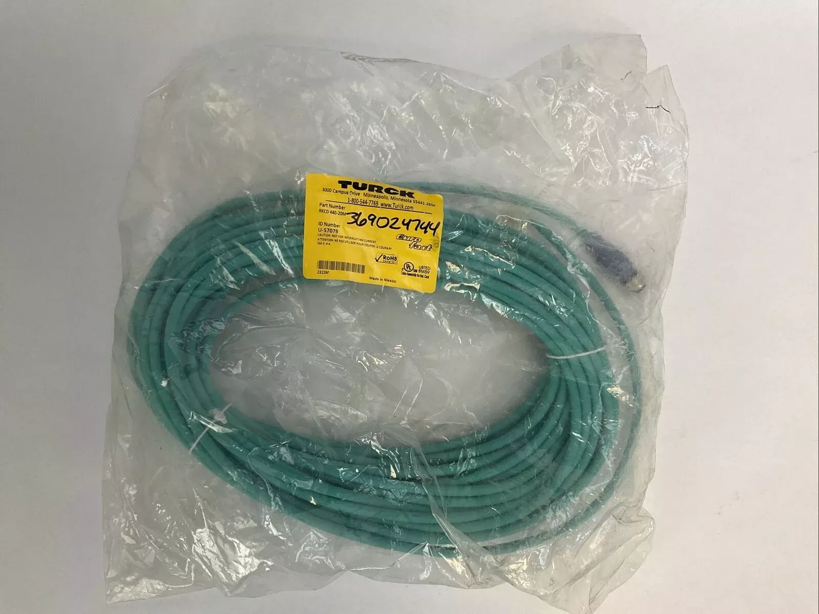 TURCK RKCD 440-20M CABLE U-57079