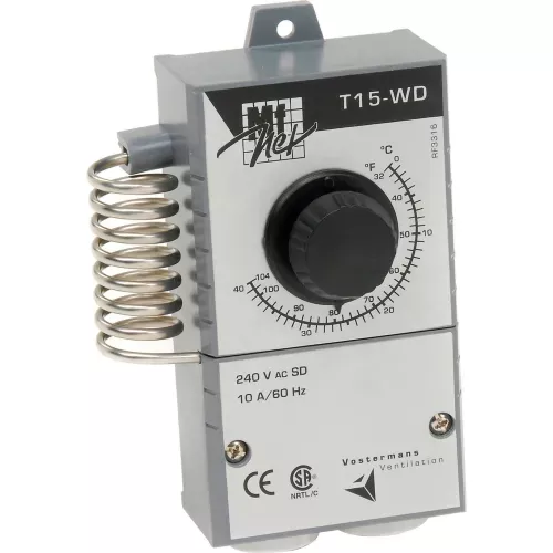 Vostermans Mechanical Thermostat For Fan Or Heater Single Pole