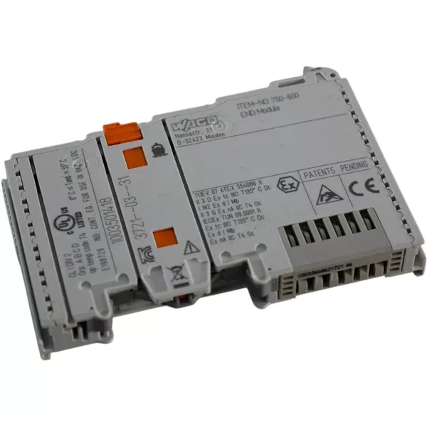wago-750-600-end-module-i-o-system-din-rail-accessory WAGO 750-600 End Module I O System DIN Rail Accessory
