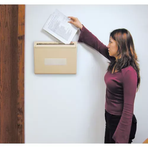 wall-mount-drop-box-18-w-x-4-d-x-14-h-putty Wall Mount Drop Box, 18"W x 4"D x 14"H, Putty