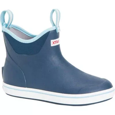xtratuf-women-s-6-in-ankle-deck-boot-navy XtraTuf Women's 6 in Ankle Deck Boot Navy